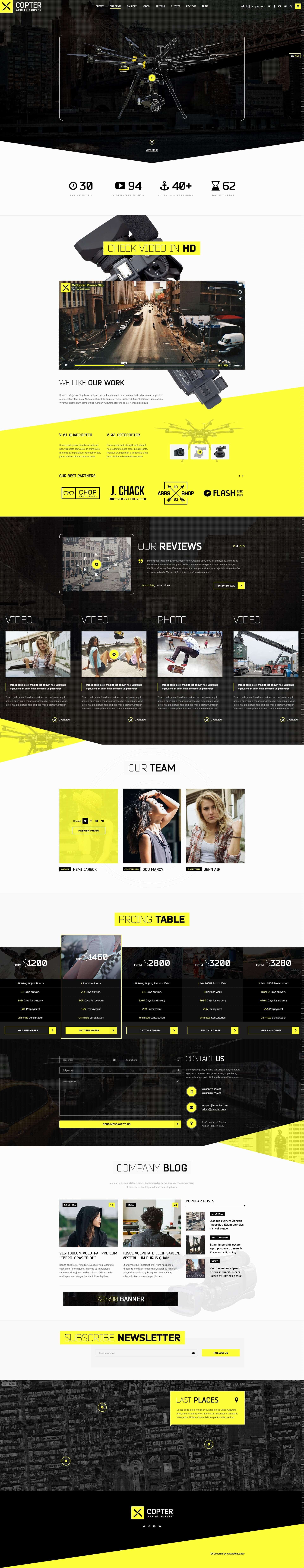 Ks X Copter Photo Video Psd Template 1