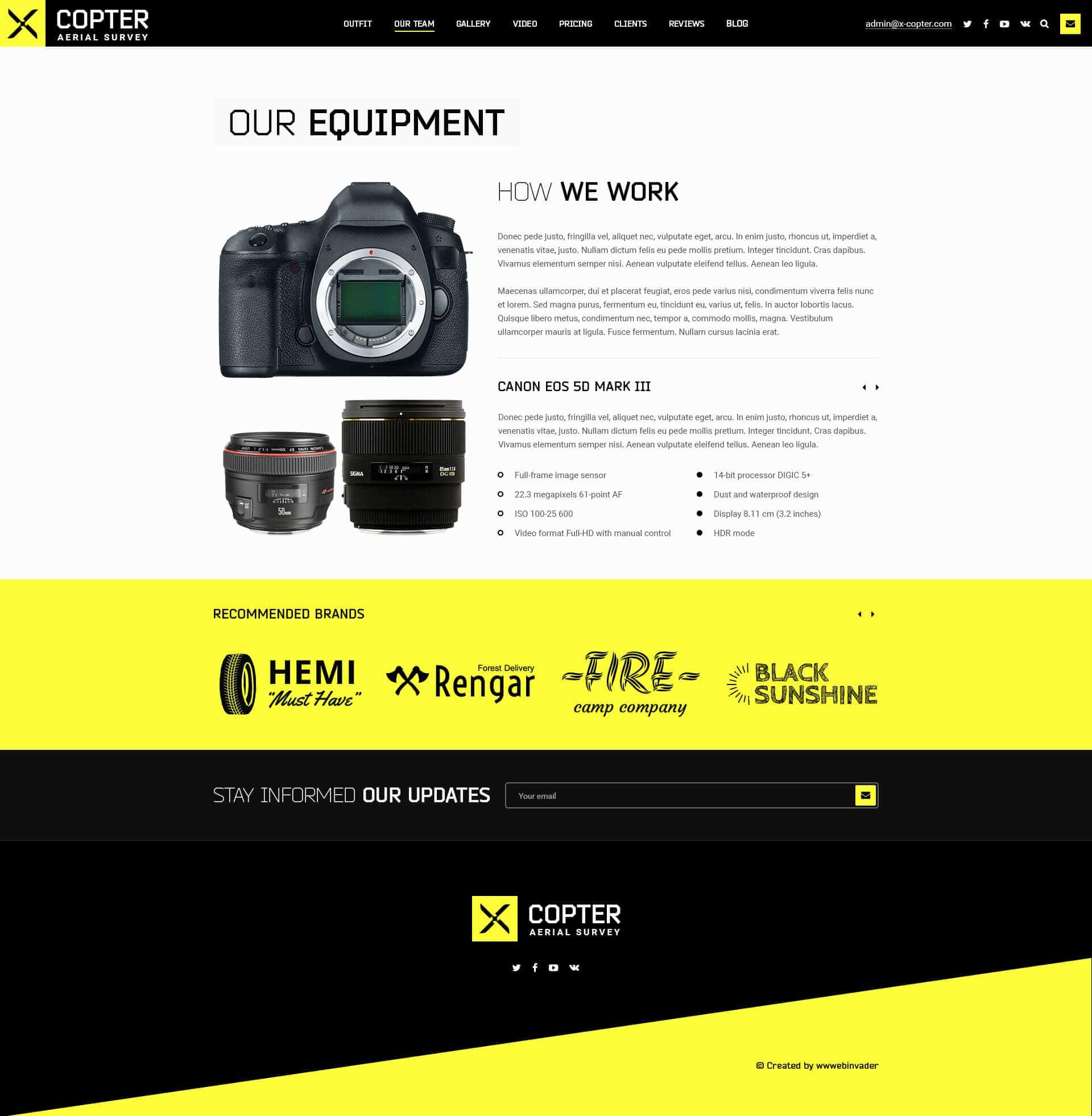 Ks X Copter Photo Video Psd Template 10