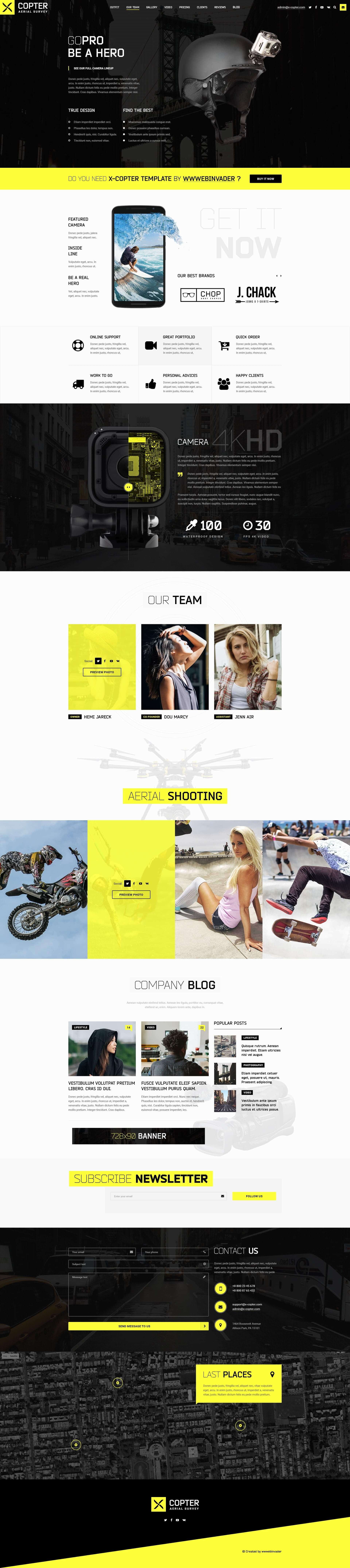 Ks X Copter Photo Video Psd Template 2