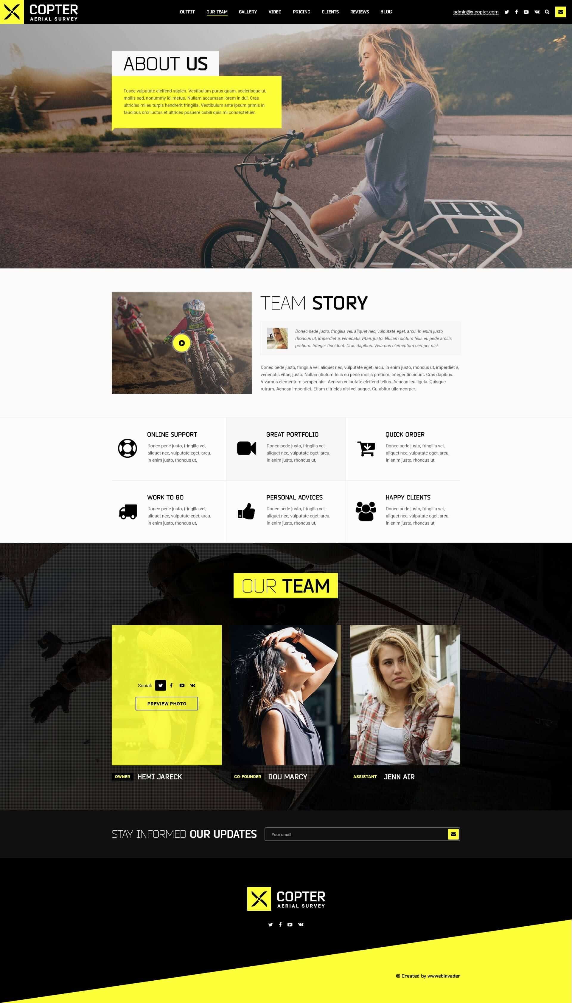 Ks X Copter Photo Video Psd Template 4