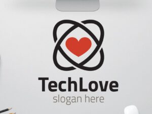 Logo tình yêu công nghệ