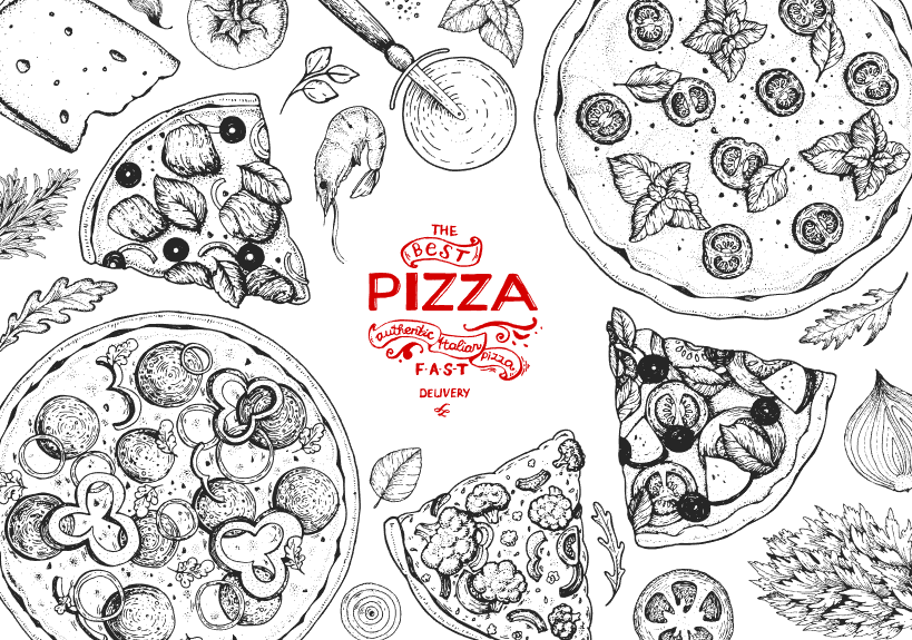 5 vector pizza tuyệt đẹp