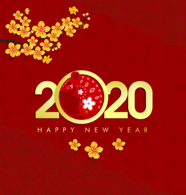 5 Vector Happy New Year 2020