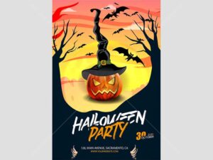 Poster Halloween Vector tuyệt đẹp - KS622