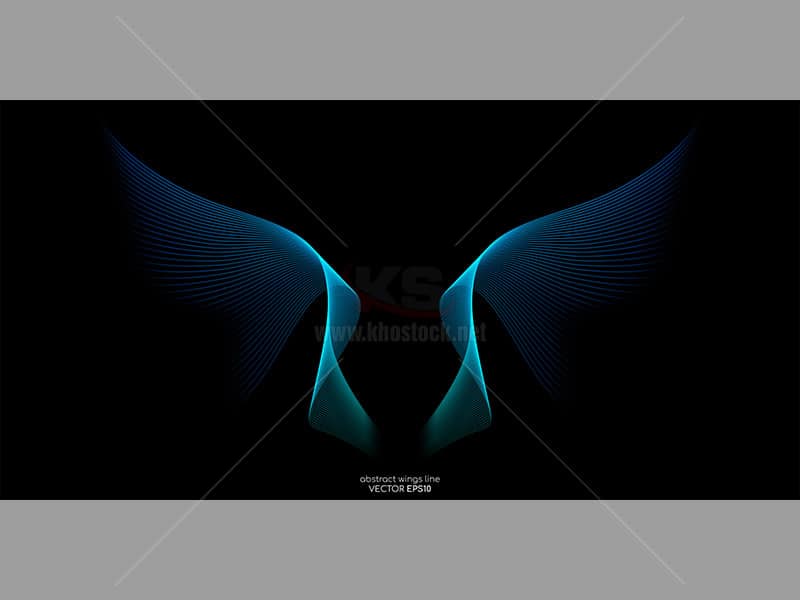 Background đôi cánh trừu tượng - KS530