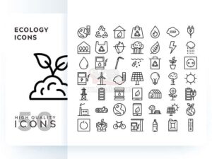 Bộ icons năng lượng sinh thái – KS575