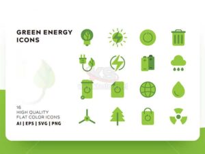 Bộ icons năng lượng xanh – KS580