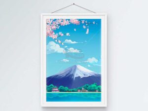 Núi Phú Sĩ và Hoa Anh Đào - KS586