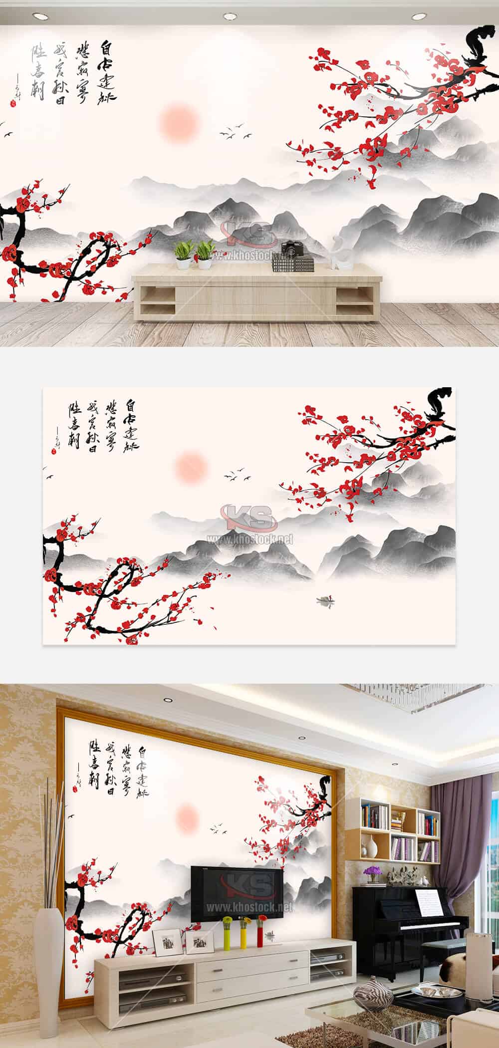 Hình nền Phong Cảnh Nền Mặt Trời đỏ Phong Cách Trung Quốc, Phong Cảnh, Núi  Và Sông, Tranh Phong Cảnh Trung Quốc Background Vector để tải xuống miễn  phí - Pngtree