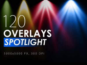 120 Colorful Spotlight Overlays - KS720