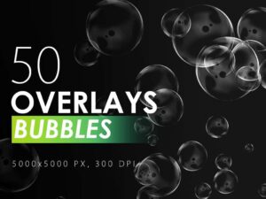 50 Bubble Overlays - KS717