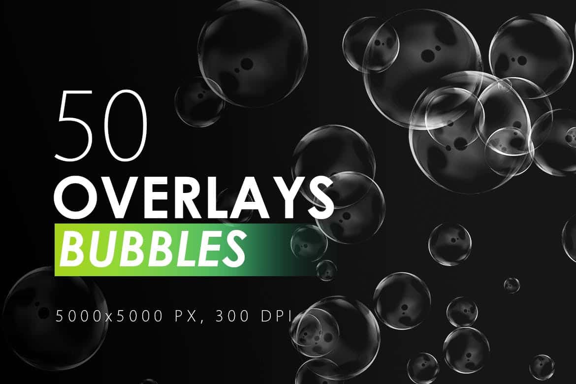 50 Bubble Overlays - KS717