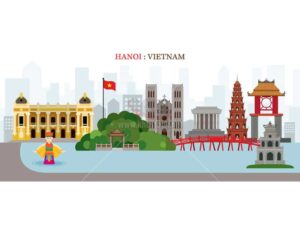 Vector Hà Nội, Việt Nam tuyệt đẹp - KS848