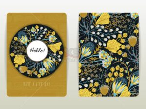 Cover design with floral pattern - KS765