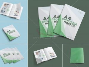 6 Mockup Brochure A4 PSD - KS980