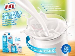 Vector quảng cáo Sữa chất lượng cao - KS937