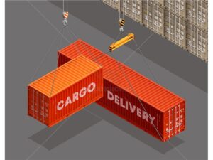 Vector Cẩu Container tại Bến Cảng - KS962