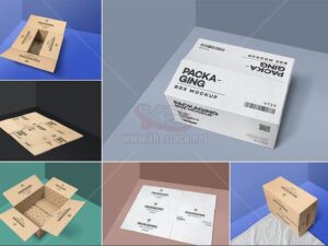 Mockup hộp giấy Carton PSD - KS981