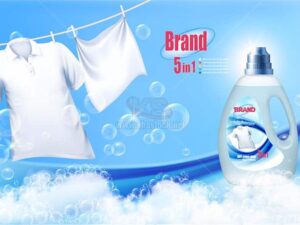 Vector quảng cáo bột giặt, nước xả - KS1083