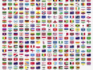 Vector cờ các quốc gia trên thế giới - KS1123