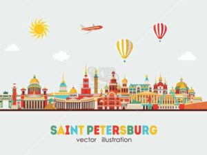 Vector du lịch Saint Petersburg - KS1199