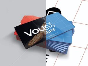 Card Voucher Mockup PSD tuyệt đẹp - KS1203