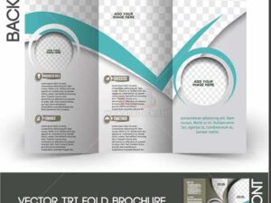 Vector Tri-Fold Brochure hiện đại gấp 3 - KS1284