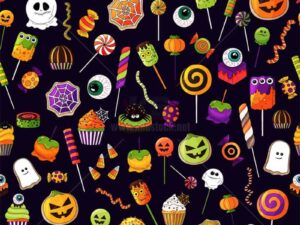 Vector Patterns Halloween tuyệt đẹp - KS1477