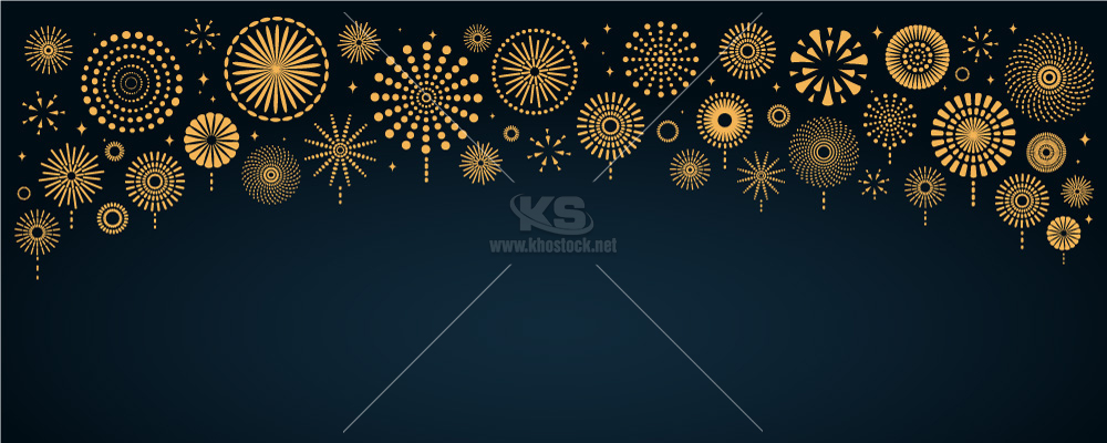 Backgrounds Pháo Hoa tuyệt đẹp Vector – KS1657