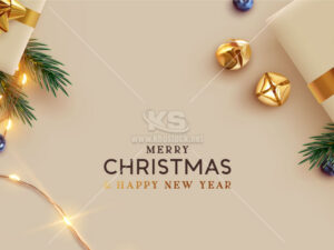 Background Merry Christmas Vector - KS1761