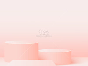 Bục Sản Phẩm màu hồng Vector - KS2070
