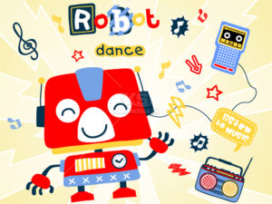 Robot nhảy múa hát Vector - KS2134
