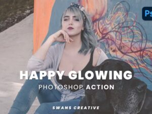 10 Photoshop Action Happy Glowing - KS2912