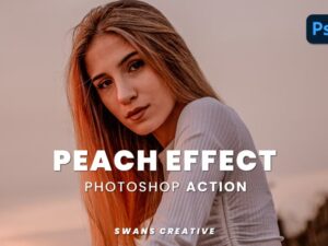 10 Photoshop Action Peach Effect - KS2935