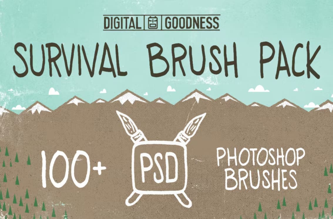 100+ Brush Survival Photoshop tuyệt đẹp - KS3015