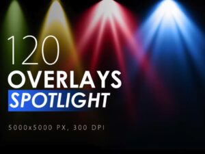 120 Colorful Spotlight Overlays JPG - KS2677