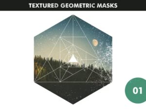 15 Textures Geometric Masks PNG - KS2713