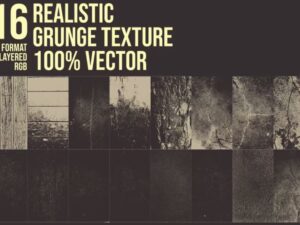 16 Textures Rusty Wall Vector - KS2721