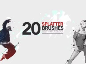 20 Brush Splatter Photoshop tuyệt đẹp - KS3000