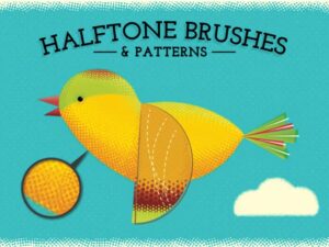 26 Brush Halftone illustrator tuyệt đẹp - KS2987