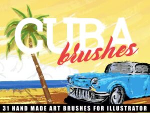 31 Brush Cuba illustrator tuyệt đẹp - KS3006