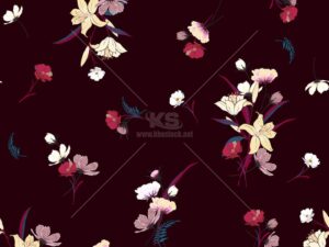 Patterns Hoa tuyệt đẹp Vector - KS2309
