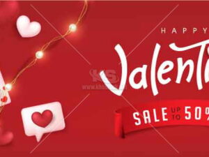 Banner Sale Valentine Vector - KS2441