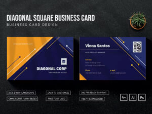 Business Card Hình Học Vector PSD #9 - KS2601