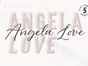 Font Chữ Angela Love sáng tạo - KS2836