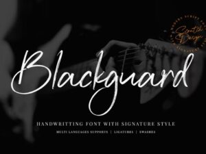 Font Chữ Blackguard viết tay chữ ký - KS2792