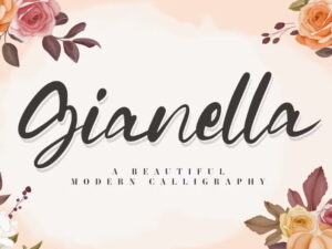 Font Chữ Đám Cưới Gianella tuyệt đẹp - KS2796