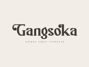 Font Chữ Gangsoka miễn phí tuyệt đẹp - KS2851