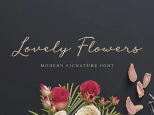 Font Chữ Lovely Flowers tuyệt đẹp - KS2820