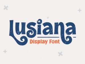 Font Chữ Lusiana cổ điển tuyệt đẹp - KS2839